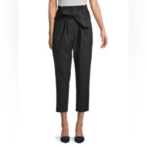 IRO Alper Wool Blend Cropped Paperbag Dress Pants Charcoal Grey Size EU 40 US 8